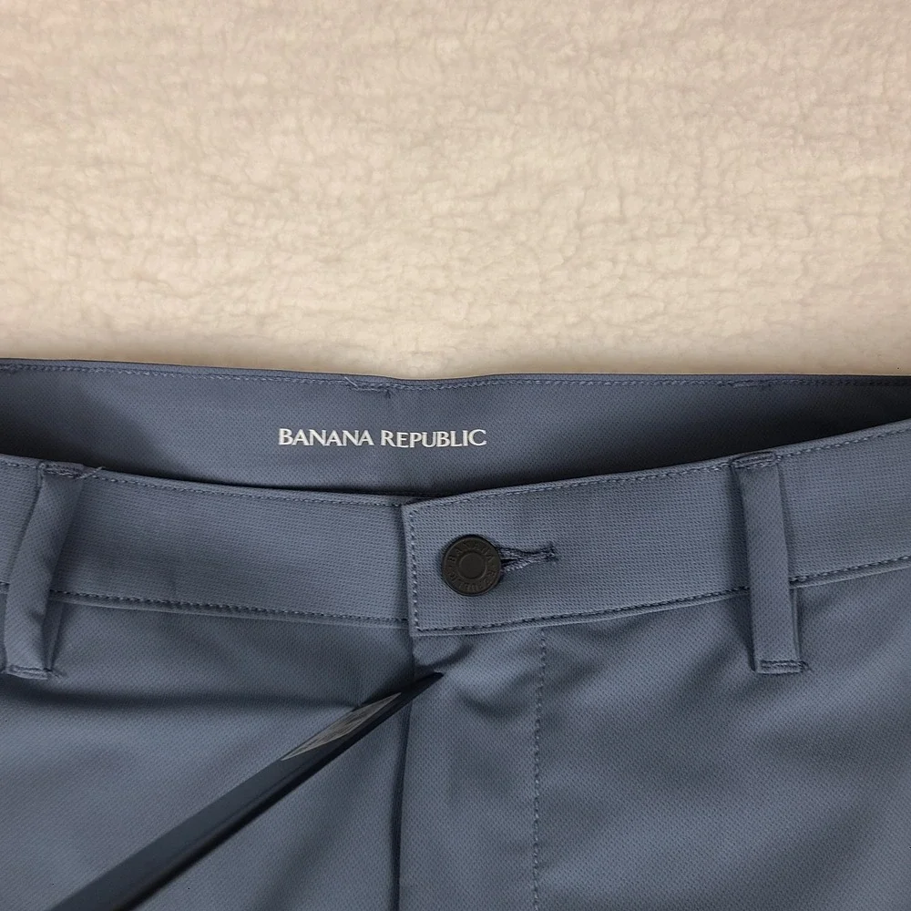 Banana Republic City‎ Pants Mens 38x34 Blue Activewear Performance Tech Golf
